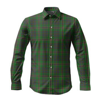 Westmeath County Ireland Tartan Long Sleeve Button Up Shirt Men's Shirt - Tartan Vibes Clothing