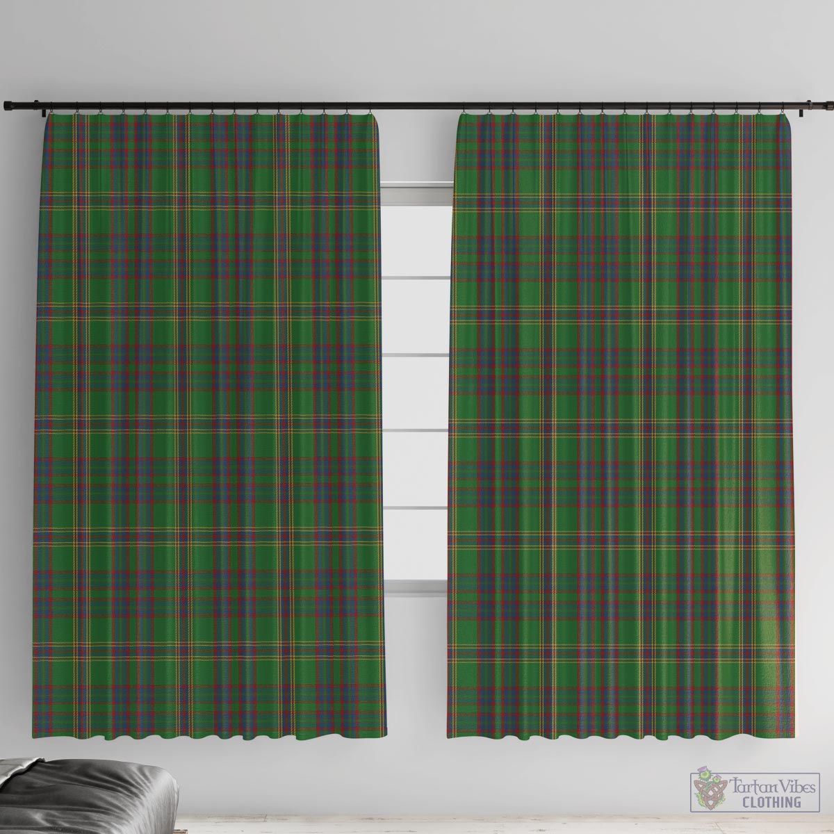 Westmeath County Ireland Tartan Window Curtain