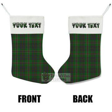 Westmeath County Ireland Tartan Christmas Stocking with Personalized Text