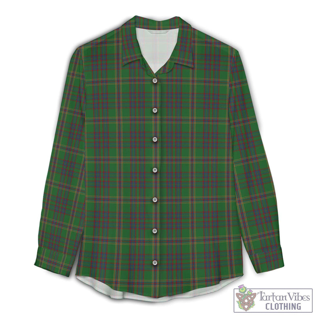 Westmeath County Ireland Tartan Womens Casual Shirt