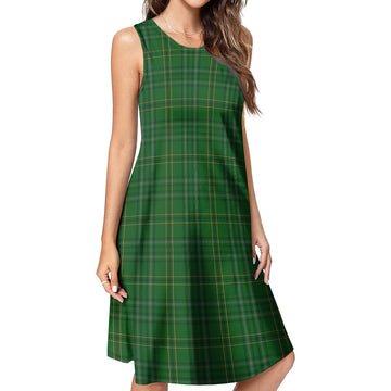 Wexford County Ireland Tartan Womens Casual Dresses