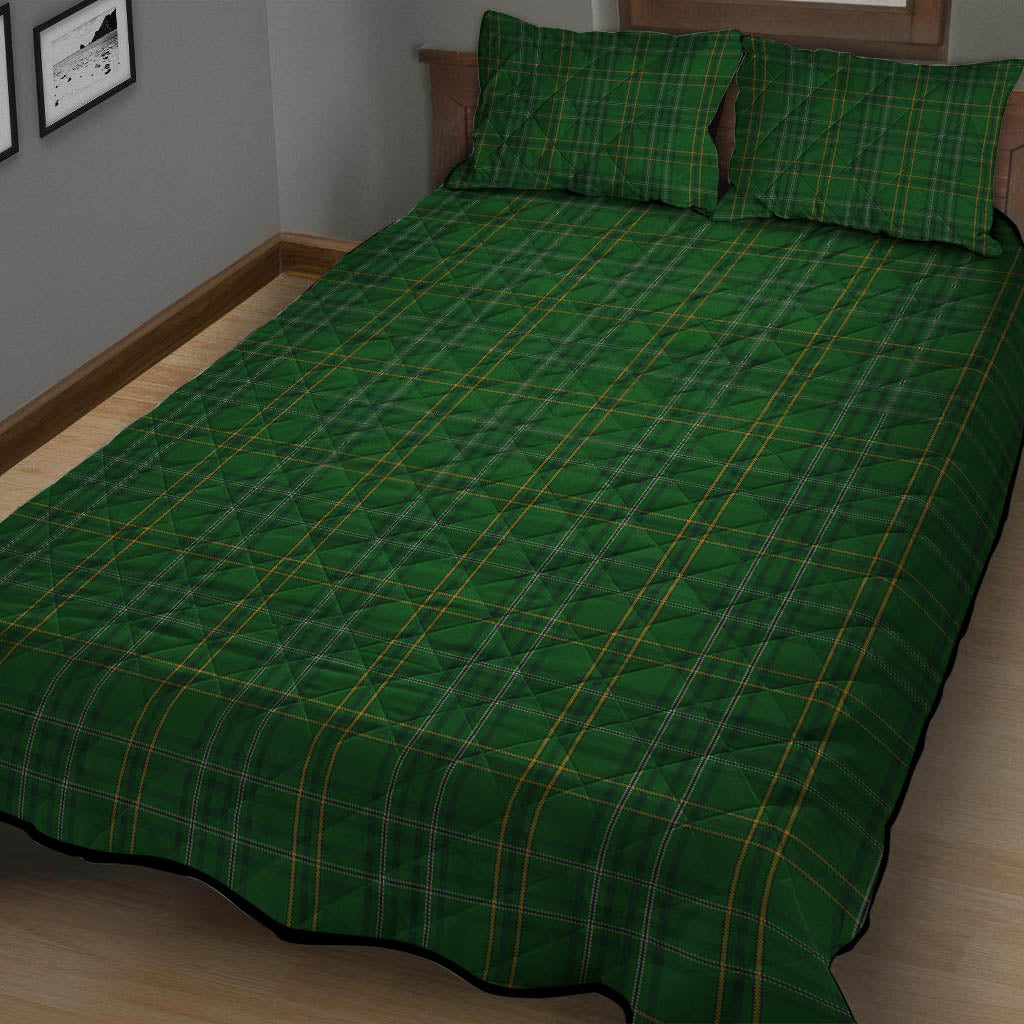 Wexford County Ireland Tartan Quilt Bed Set - Tartan Vibes Clothing