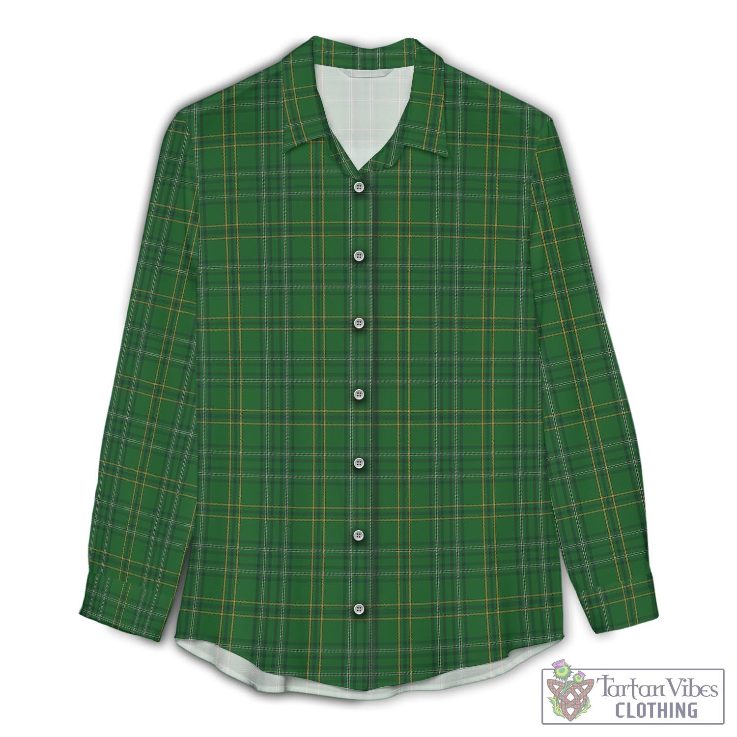 Wexford County Ireland Tartan Womens Casual Shirt