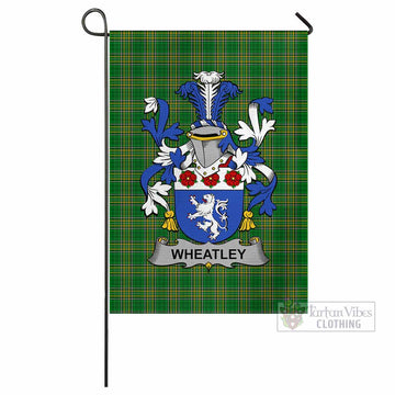 Wheatley Irish Clan Tartan Flag with Coat of Arms