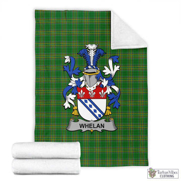 Whelan Irish Clan Tartan Blanket with Coat of Arms