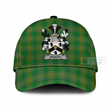 Whight Irish Clan Tartan Classic Cap with Coat of Arms