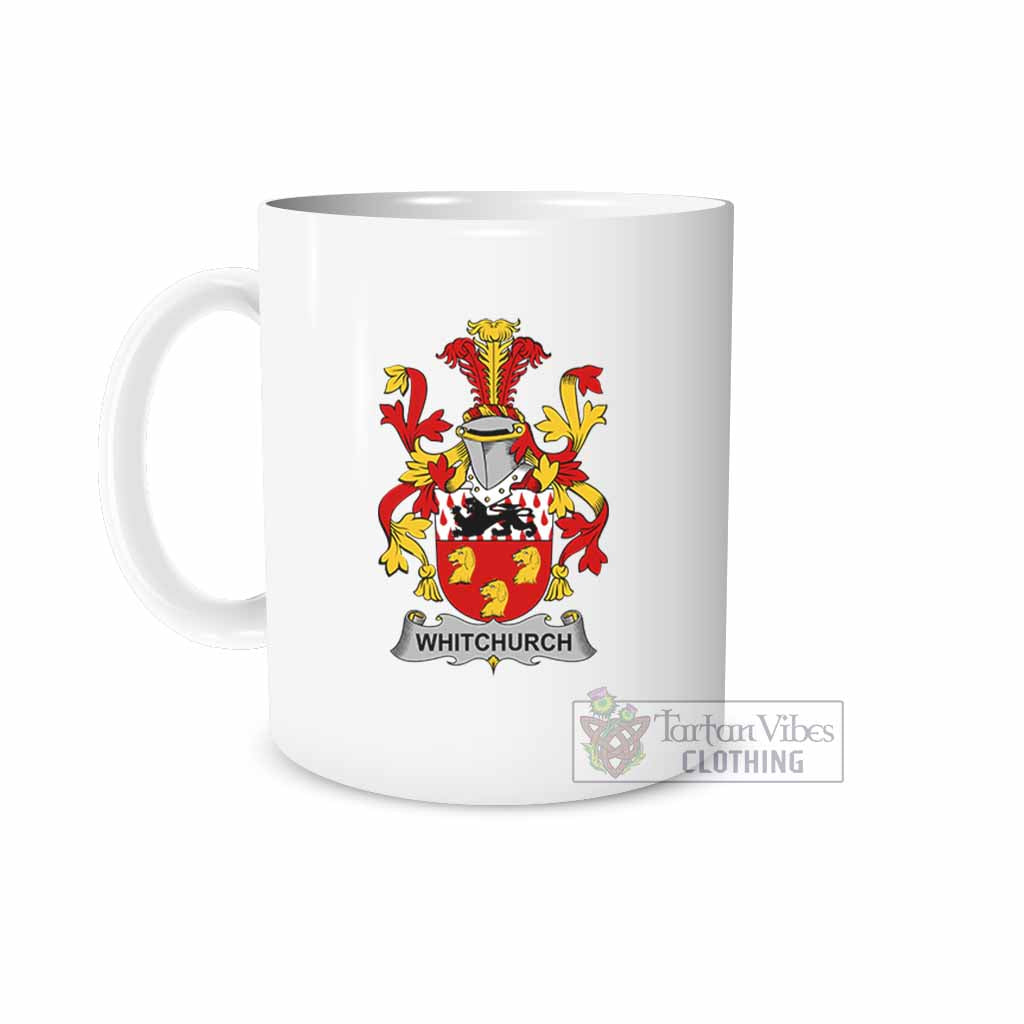 Whitchurch Irish Clan Coat of Arms Ceramic Mug White - 2D-tartanvibesclothing