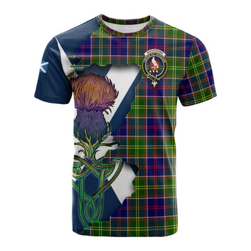 Whitefoord Tartan Family Crest Cotton T-shirt Scottish Thistle Celtic Inspired Kid's Shirt - Tartan Vibes Clothing