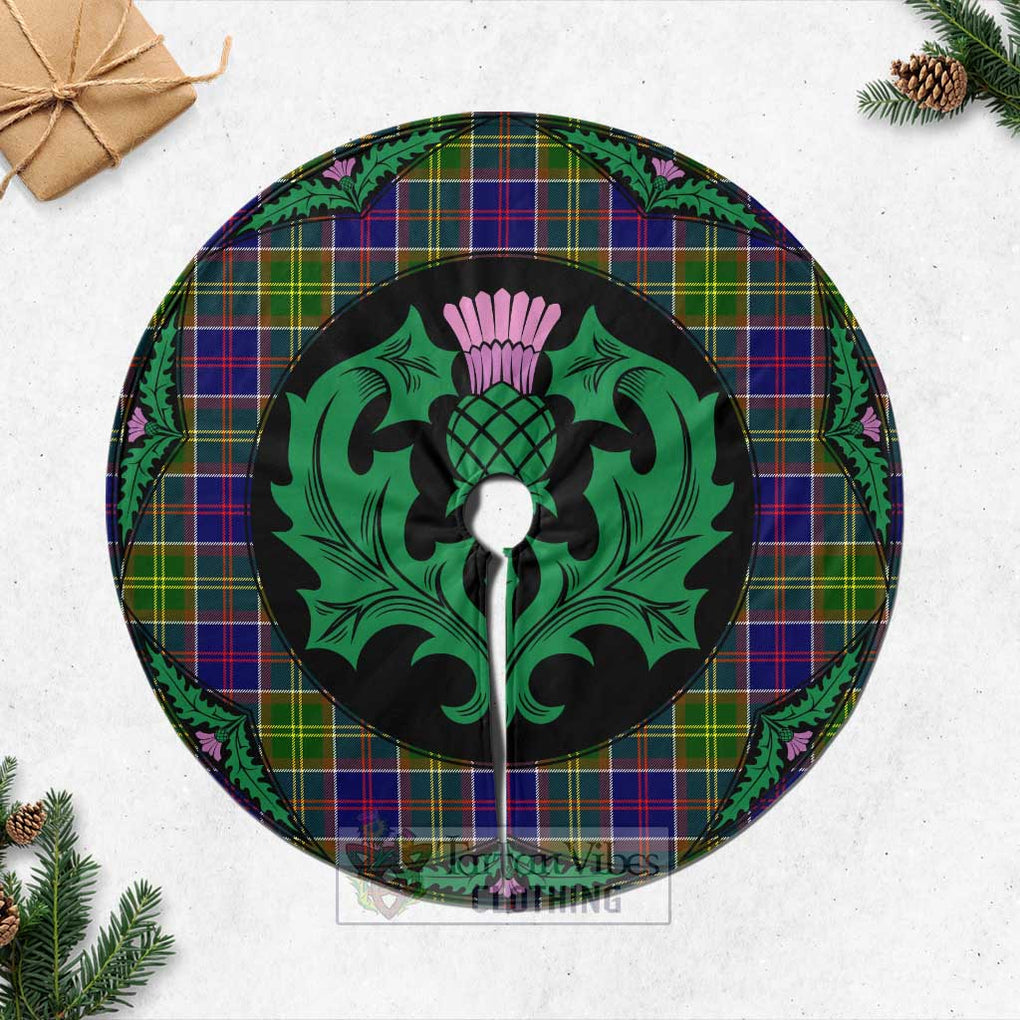 Whitefoord Tartan Christmas Tree Skirt Scottish Thistle Style Casual Tree Skirts - Tartan Vibes Clothing