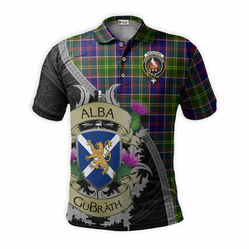 Whitefoord Tartan Family Crest Polo Shirt Lion Rampant Royal Thistle Shield Celtic Inspired Kid - Tartan Vibes Clothing