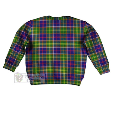 Whitefoord Tartan Kid Ugly Sweater with Family Crest - Tartan Vibes Clothing