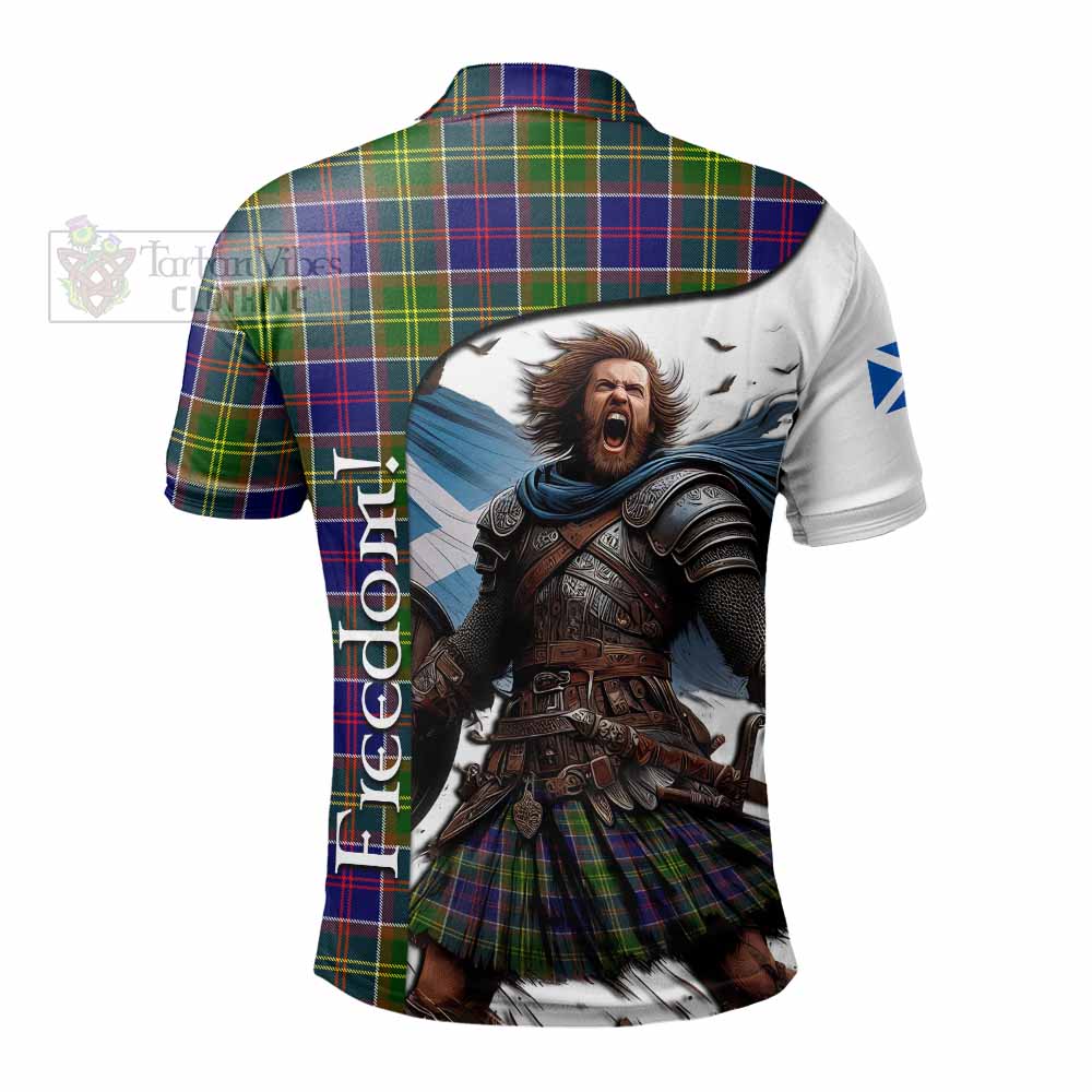 Tartan Vibes Clothing Whitefoord Crest Tartan Polo Shirt Inspired by the Freedom of Scottish Warrior