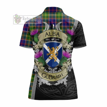 Whitefoord Tartan Family Crest Women's Polo Shirt Lion Rampant Royal Thistle Shield Celtic Inspired - Tartan Vibes Clothing