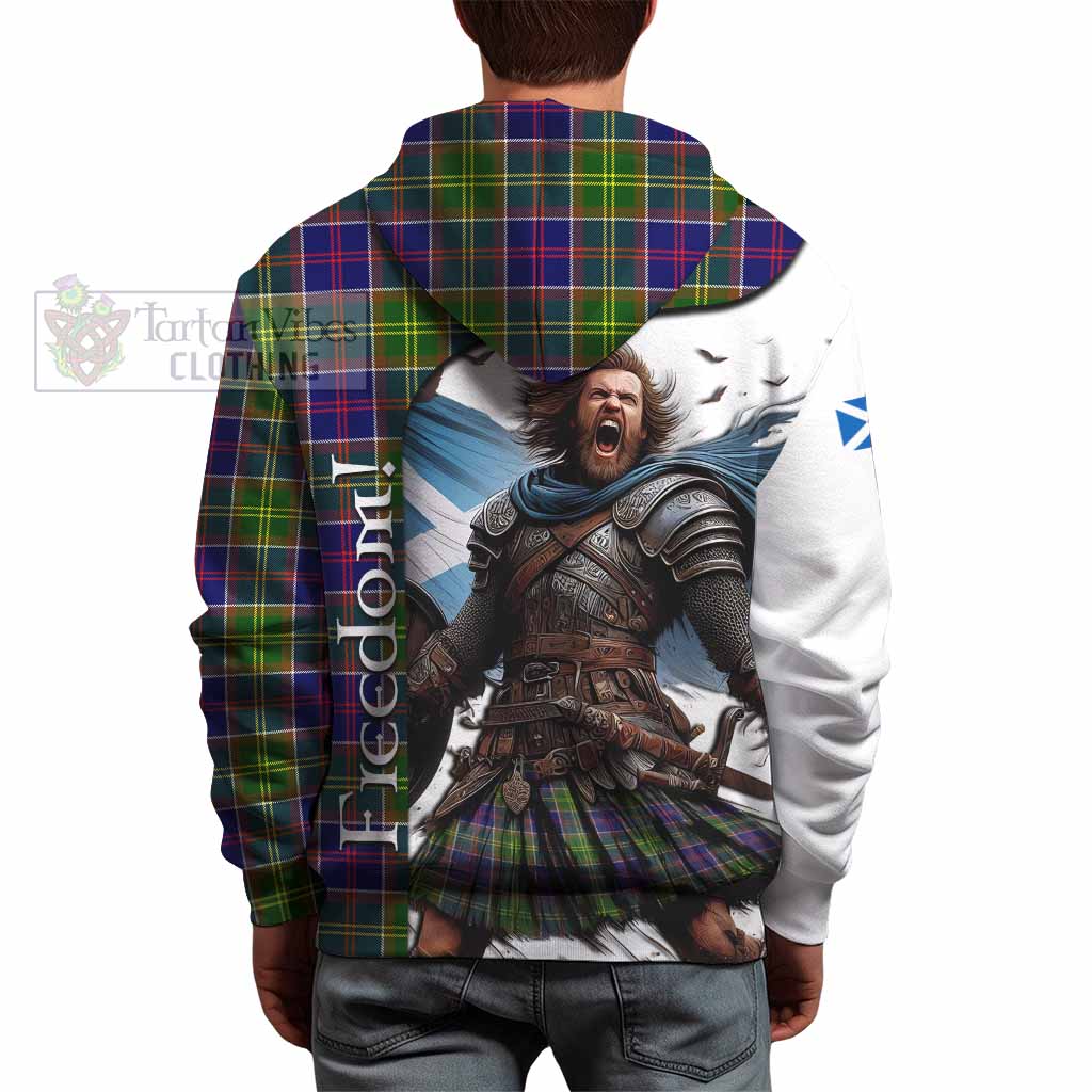 Tartan Vibes Clothing Whitefoord Crest Tartan Hoodie Inspired by the Freedom of Scottish Warrior