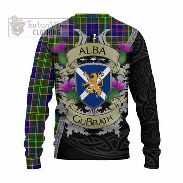 Whitefoord Tartan Family Crest Knitted Sweater Lion Rampant Royal Thistle Shield Celtic Inspired - Tartan Vibes Clothing