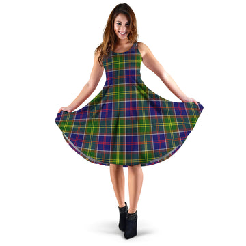 Whitefoord Tartan Sleeveless Midi Womens Dress