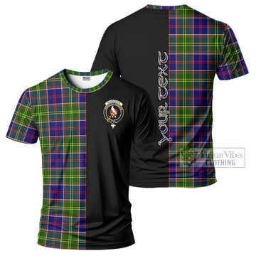 Whitefoord Tartan T-Shirt with Family Crest and Half Of Me Style