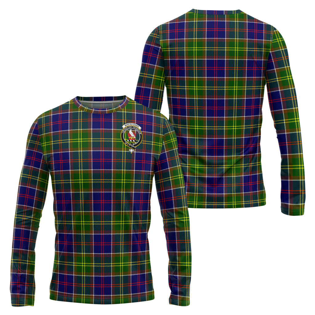 whitefoord-modern-tartan-long-sleeve-t-shirt-with-family-crest