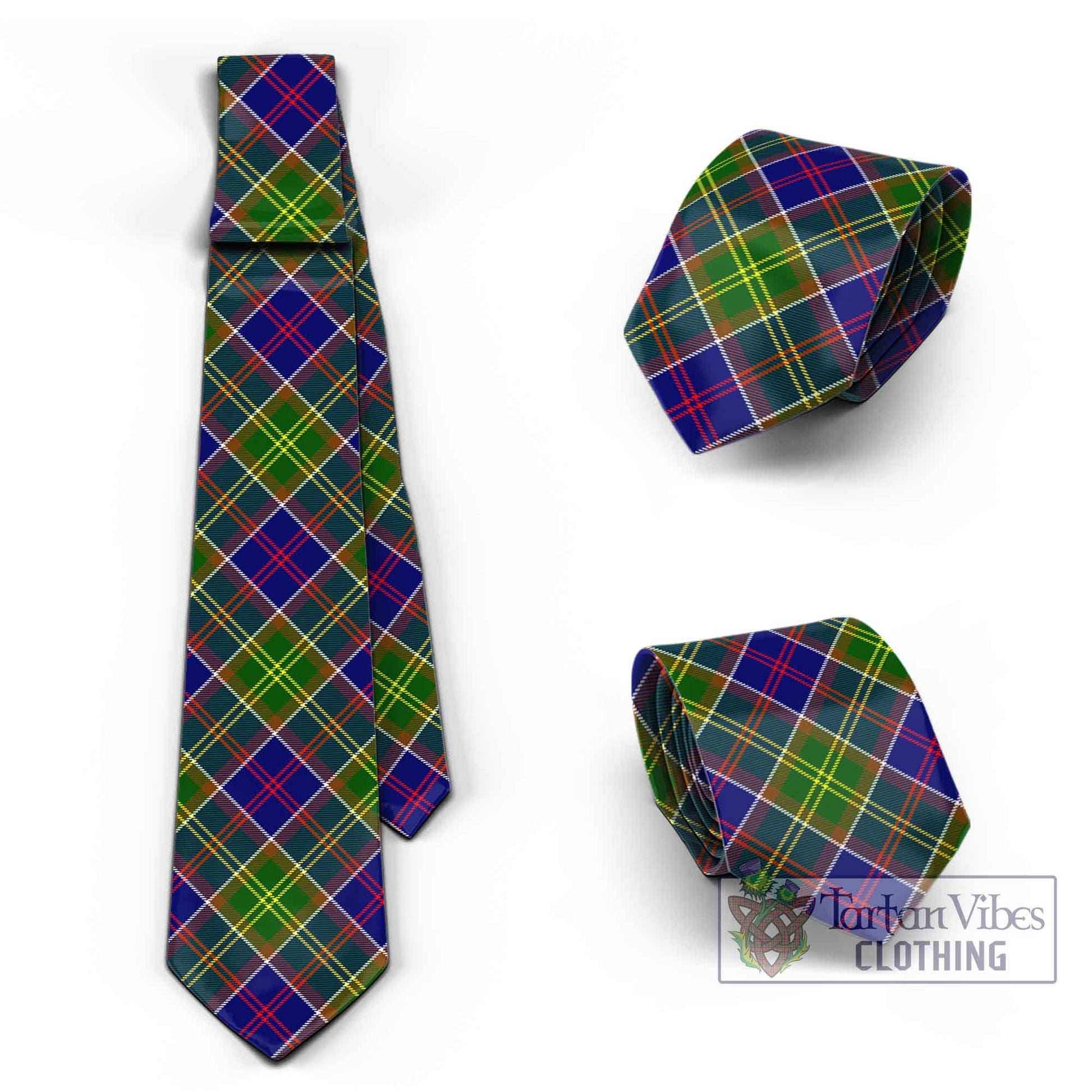 Tartan Vibes Clothing Whitefoord Modern Tartan Classic Necktie Cross Style