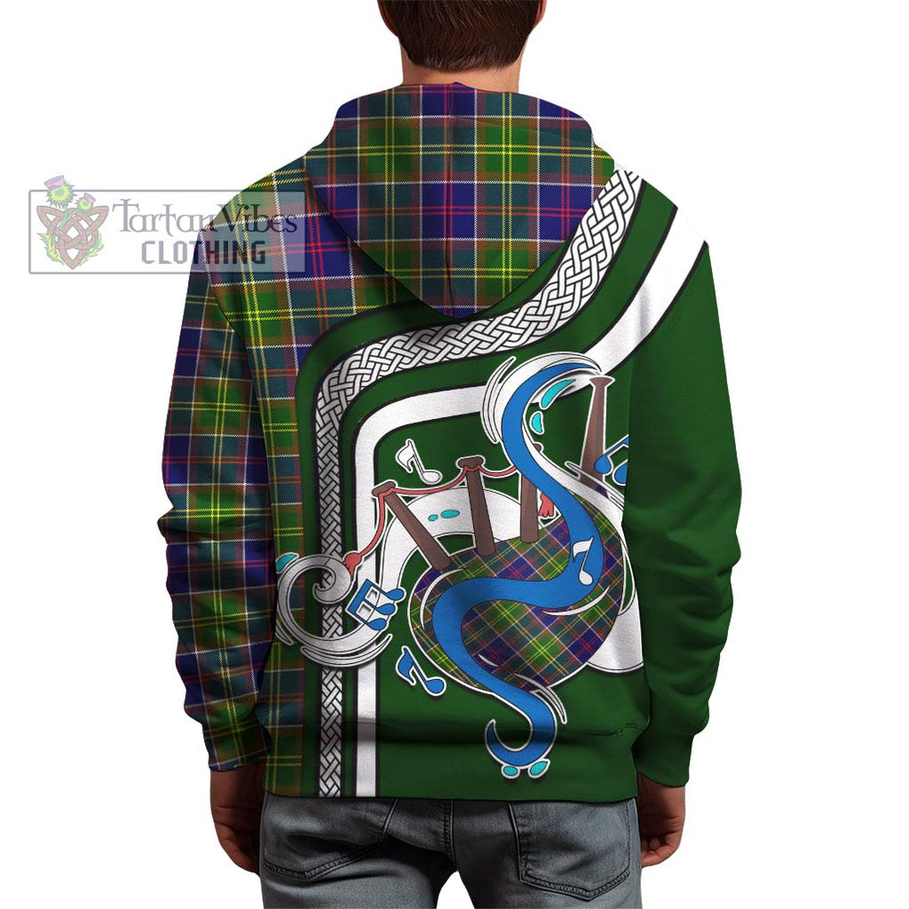 Whitefoord Tartan Hoodie with Epic Bagpipe Style - Tartanvibesclothing Shop