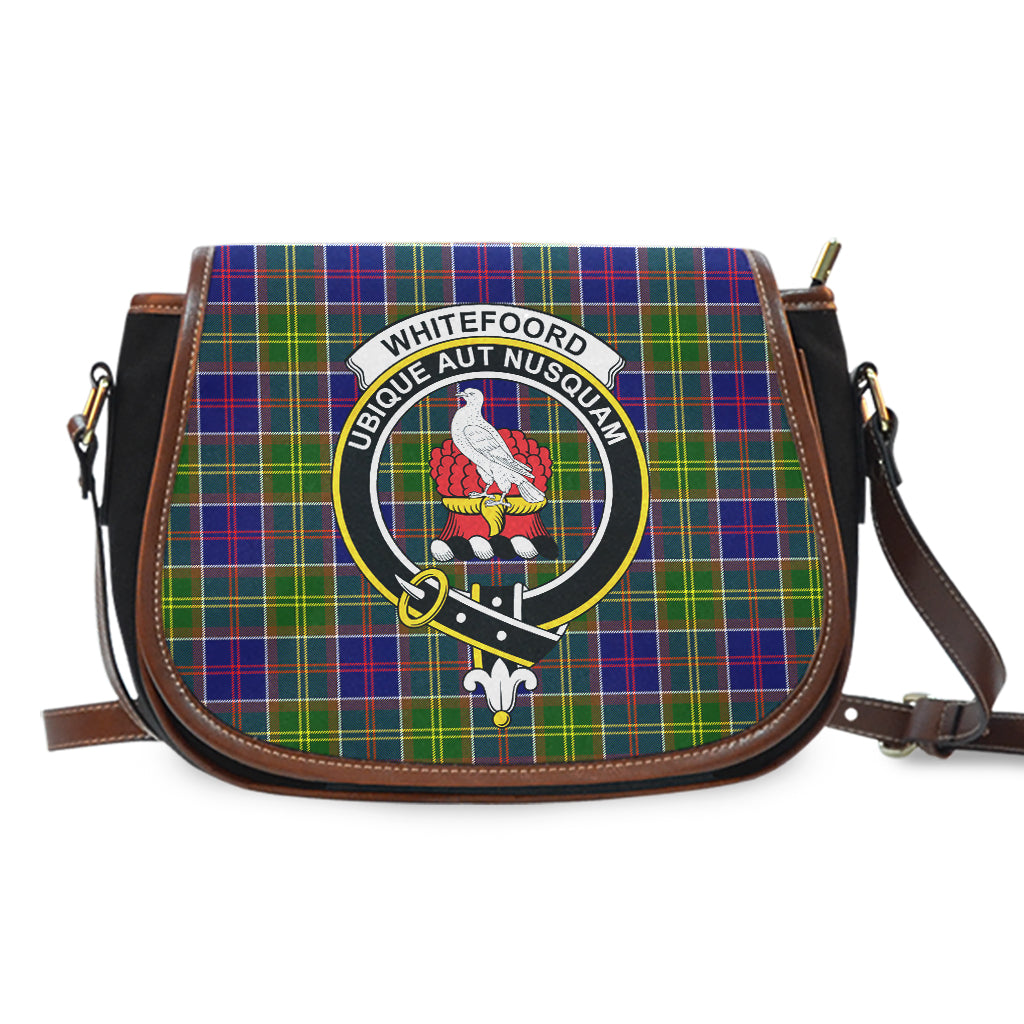 Whitefoord Tartan Saddle Bag with Family Crest - Tartan Vibes Clothing