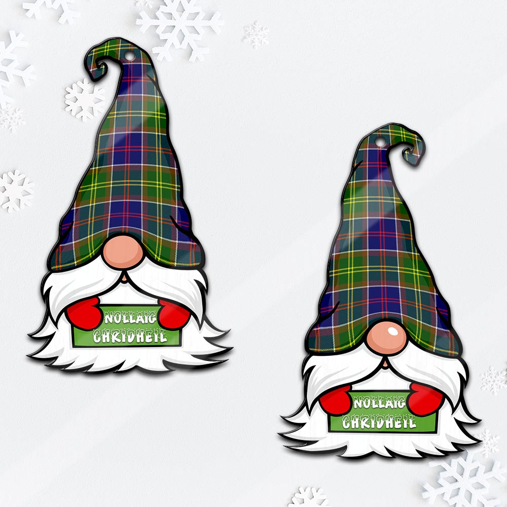 Whitefoord Gnome Christmas Ornament with His Tartan Christmas Hat - Tartan Vibes Clothing