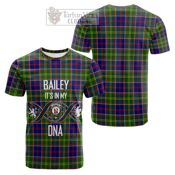 Whitefoord Tartan Cotton T-shirt with Family Crest DNA In Me Style