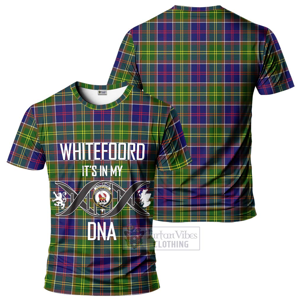 Tartan Vibes Clothing Whitefoord Modern Tartan T-Shirt with Family Crest DNA In Me Style