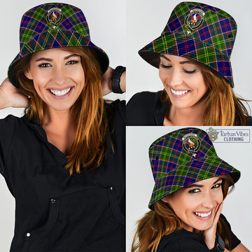 Whitefoord Tartan Bucket Hat with Family Crest