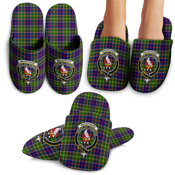 Whitefoord Tartan Home Slippers with Family Crest