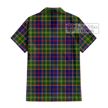 Whitefoord Tartan Short Sleeve Button Shirt with Family Crest DNA In Me Style