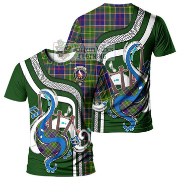 Whitefoord Tartan T-Shirt with Epic Bagpipe Style