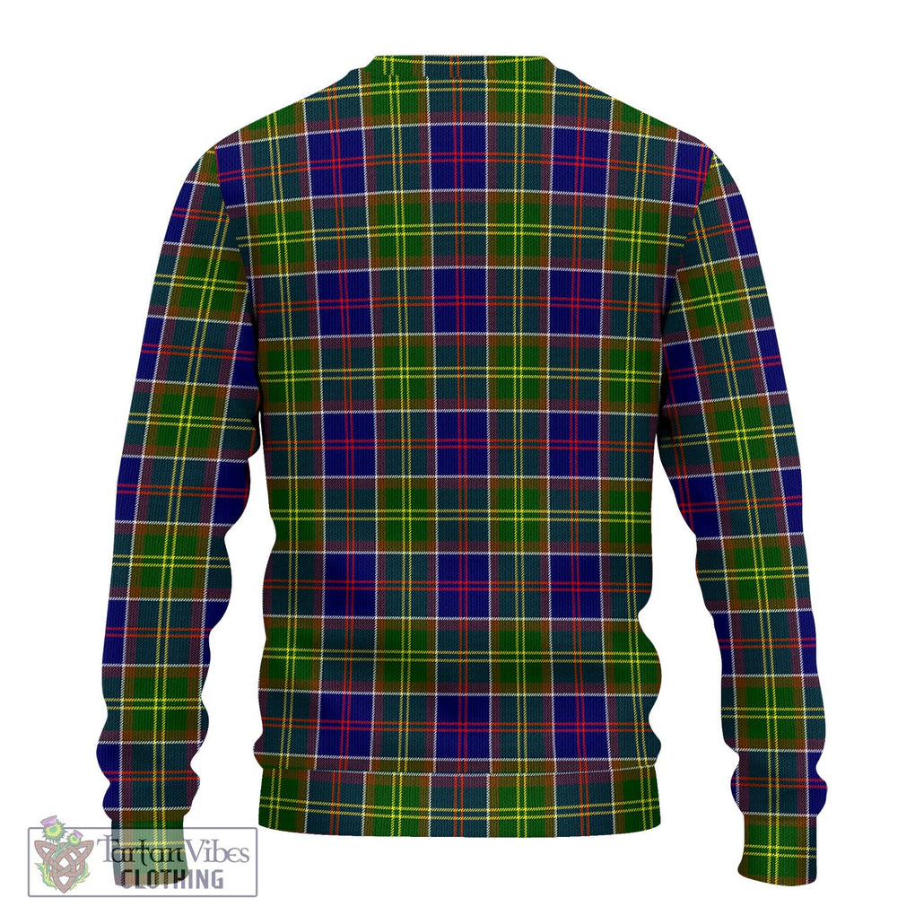 Whitefoord Tartan Knitted Sweater with Family Crest DNA In Me Style - Tartanvibesclothing Shop