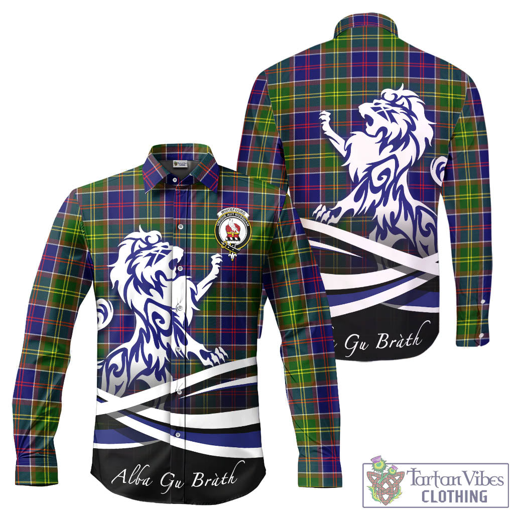 whitefoord-modern-tartan-long-sleeve-button-up-shirt-with-alba-gu-brath-regal-lion-emblem