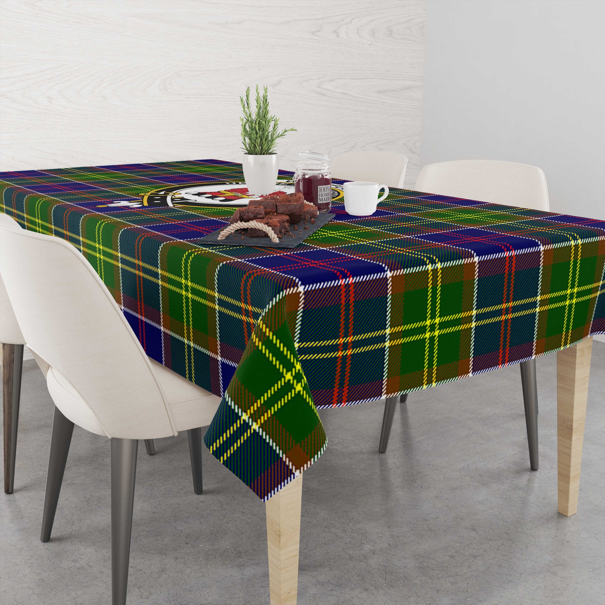 whitefoord-modern-tatan-tablecloth-with-family-crest