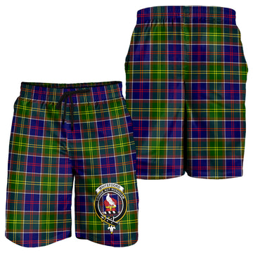 Whitefoord Tartan Mens Shorts with Family Crest