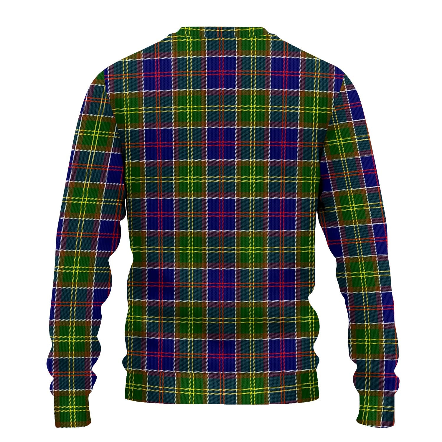 Whitefoord Modern Tartan Knitted Sweater with Family Crest - Tartanvibesclothing