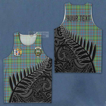 Whitelaw Crest Tartan Men's Tank Top with New Zealand Silver Fern Half Style