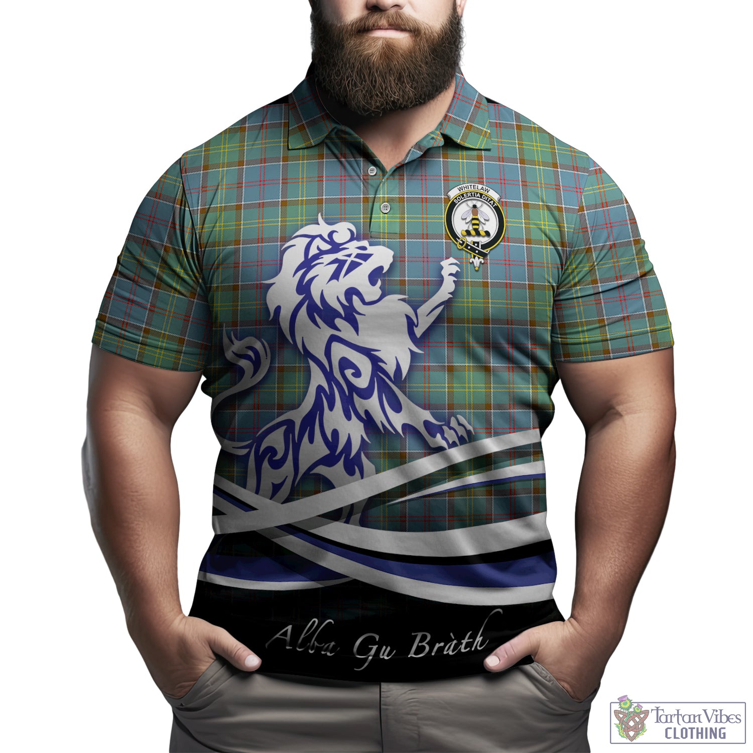 whitelaw-tartan-polo-shirt-with-alba-gu-brath-regal-lion-emblem