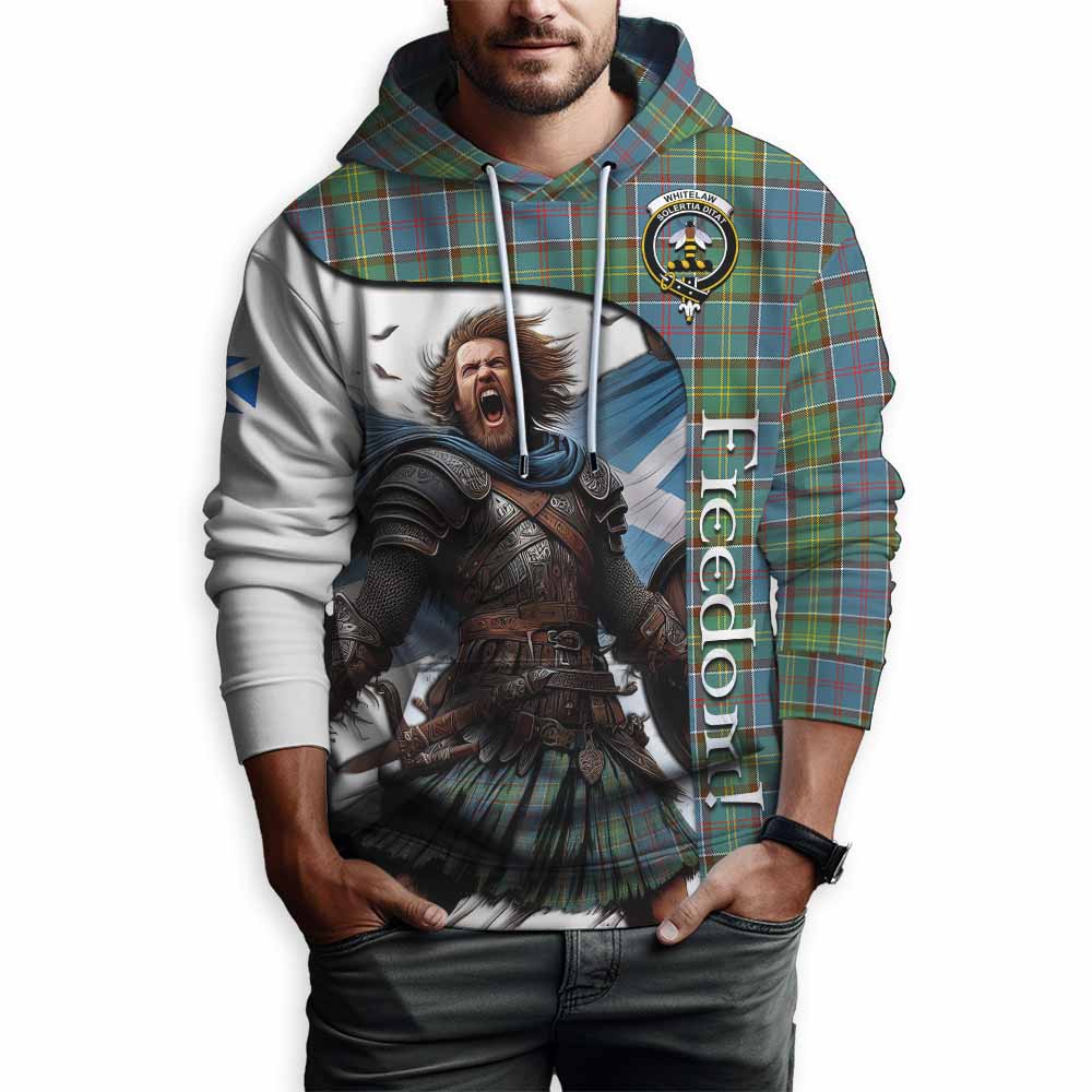 Tartan Vibes Clothing Whitelaw Crest Tartan Hoodie Inspired by the Freedom of Scottish Warrior