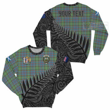 Whitelaw Crest Tartan Sweatshirt with New Zealand Silver Fern Half Style