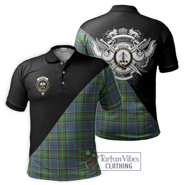 Whitelaw Tartan Polo Shirt with Family Crest and Military Logo Style