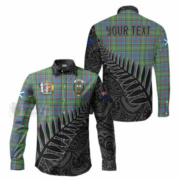 Whitelaw Crest Tartan Long Sleeve Button Shirt with New Zealand Silver Fern Half Style