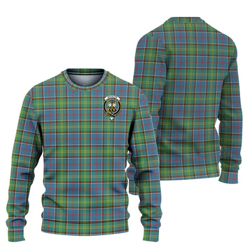 Whitelaw Tartan Knitted Sweater with Family Crest