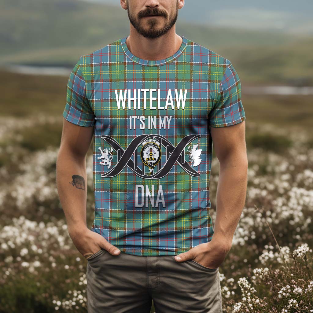 Tartan Vibes Clothing Whitelaw Tartan T-Shirt with Family Crest DNA In Me Style