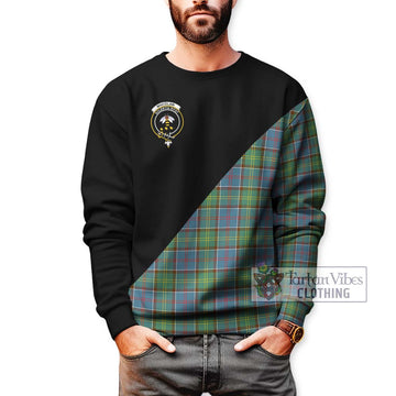 Whitelaw Tartan Sweatshirt with Family Crest and Military Logo Style