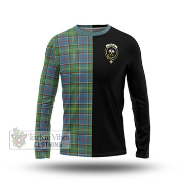 Whitelaw Tartan Long Sleeve T-Shirt with Family Crest and Half Of Me Style