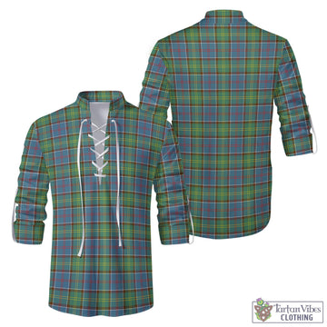 Whitelaw Tartan Men's Scottish Traditional Jacobite Ghillie Kilt Shirt