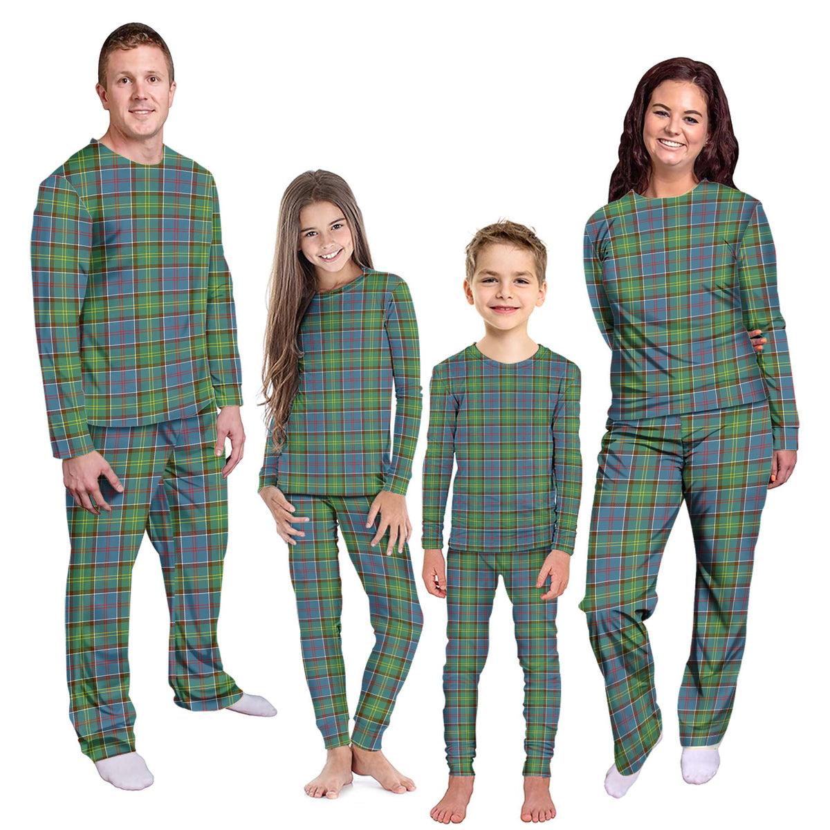 Whitelaw Tartan Pajamas Family Set Kid - Tartan Vibes Clothing