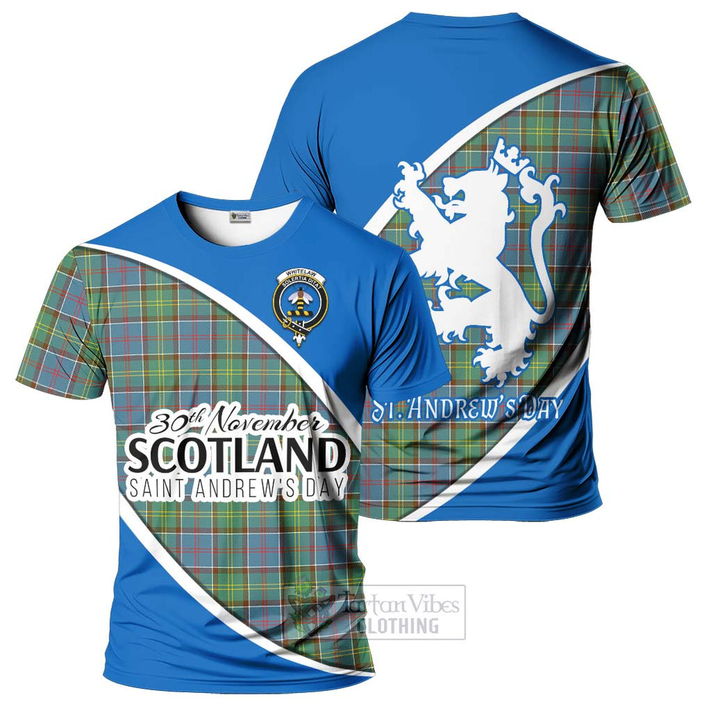 Tartan Vibes Clothing Whitelaw Family Crest Tartan T-Shirt Celebrate Saint Andrew's Day in Style